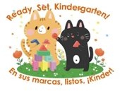 Two cartoon cats with blocks.