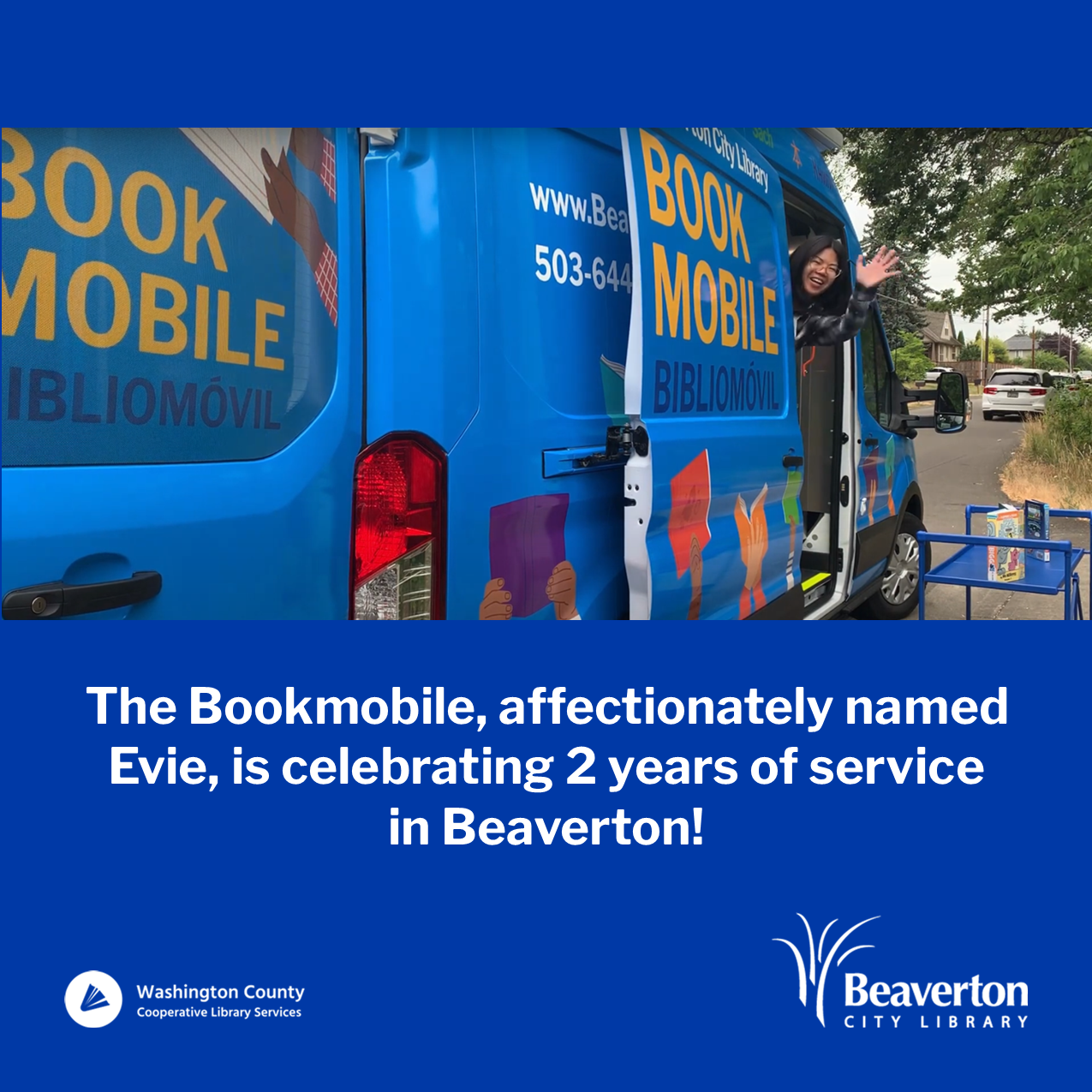 GTKBCL 06 Bookmobile graphic June square